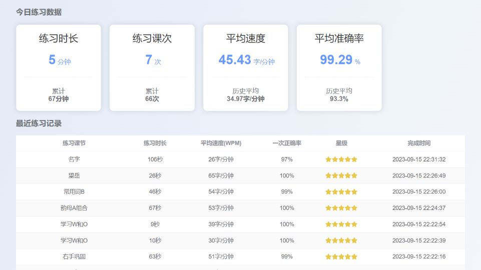 练习记录